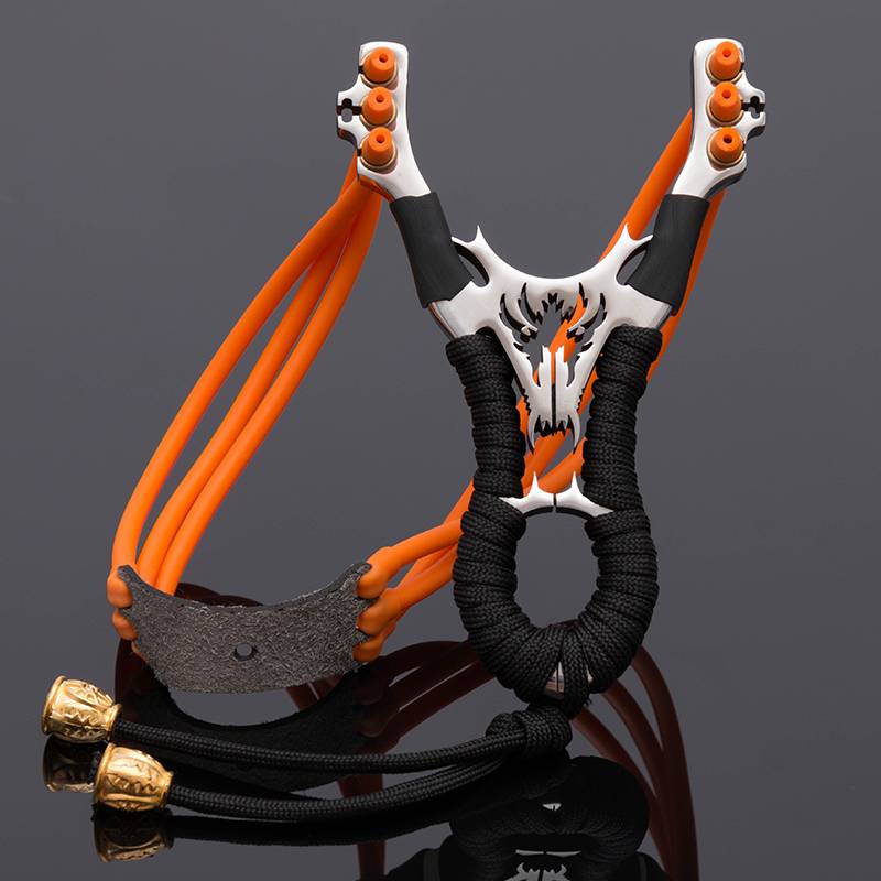 Six stainless steel coyote + three leather bands + 400 steel beads